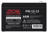 Акумулятор Powercom PM-12-12 (12v 12Ah) AGM